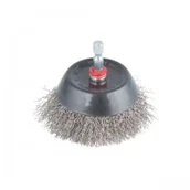 Materiały ścierne - Wolfcraft Szczotka doczołowa 75 mm drut ze stali nierdzewnej trzpień 6-kąt 2746000 WF2746000 - miniaturka - grafika 1