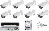 Zestawy do monitoringu - HIKVISION Zestaw 8 kamer IP DS-2CD2T43G0-I5 na plac budowy IR 50m 4 MPx - miniaturka - grafika 1