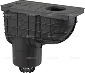 Syfony - Alca PLAST Alcaplast Wpust deszczowy uniwersalny 300 × 155/125 dolny czarny AGV2 ! - miniaturka - grafika 1