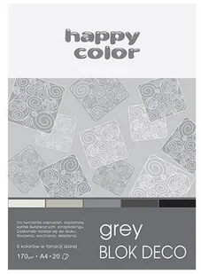 Happy Color Blok Deco Grey - Szkolne artykuły papiernicze - miniaturka - grafika 4