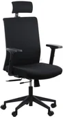 Fotele i krzesła biurowe - Stema Fotel Biurowy RIVERTON F/H czarny - miniaturka - grafika 1