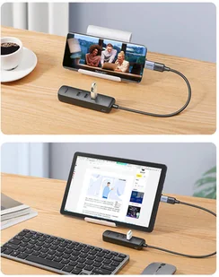 Ugreen Ugreen adapter przejściówka USB Typ C - Ethernet RJ45 / 3 x USB czarny (CM416) hurtel-81879-0 - Adaptery i przejściówki - miniaturka - grafika 10