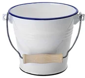 Akcesoria do wc - Ibili 903314 wiadro ze stali biały 14 cm 903314 - miniaturka - grafika 1