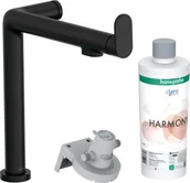 Baterie kuchenne - Hansgrohe 76802670 Aqittura M91 FilterSystem 240 1jet czarny matowy - miniaturka - grafika 1