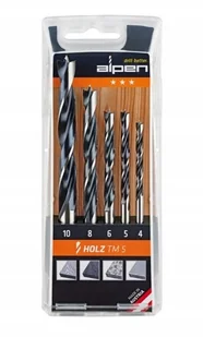 Alpen CV maszyn wiertła spiralne do drewna 600112100 - Wiertła - miniaturka - grafika 2