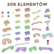 Tablice dla dzieci - Masterkidz MASTERKIDZ Zestaw Konstrukcyjny Tor dla Piłek Tablica STEM 209elementów - miniaturka - grafika 1