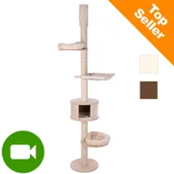 Drapaki dla kotów - Zooplus Natural Paradise Xl Compact Drapak Sufitowy Dla Kota - Kremowy - miniaturka - grafika 1