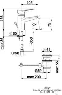 KFA Leonit 5312-815-00 - Baterie umywalkowe - miniaturka - grafika 2