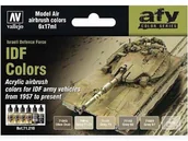 Kolejki i akcesoria - Vallejo Model Air Zestaw 6 farb - IDF Colors Vallejo 71210 - miniaturka - grafika 1