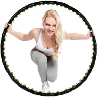 Pozostały sprzęt i akcesoria do ćwiczeń - Gerro Springos hop z masażerem 100 cm magnetyczne wypustki - CZARNY FA0096 - miniaturka - grafika 1