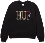 Bluzy damskie - HUF bluza damska HUF 8-BIT CREW Black - miniaturka - grafika 1