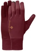 Rękawiczki sportowe męskie - RONHILL RONHILL Rękawiczki biegowe PRISM GLOVE bordowe - miniaturka - grafika 1