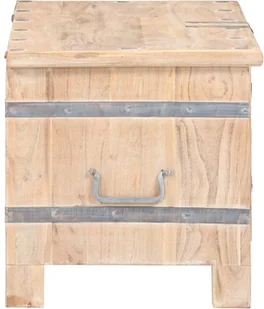 vidaXL Skrzynia, 90x40x40 cm, lite drewno akacjowe vidaXL - Pudła i pojemniki do przechowywania - miniaturka - grafika 6