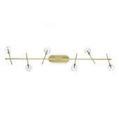 Lampy sufitowe - Ideal Lux Plafon Maracas PL6 200361 klasyczna oprawa sufitowa w kolorze mosiądzu 200361 - miniaturka - grafika 1