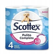 Papier toaletowy - L0903 Scottex 3 Warstwowy Papier Toaletowy 4 Szt. - miniaturka - grafika 1