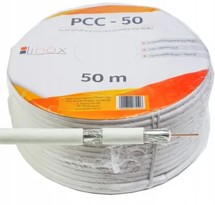 Libox Kabel koncentryczny RG6U 50M - Kable - miniaturka - grafika 2
