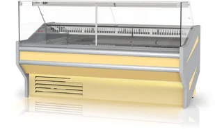 Rapa Lada chłodnicza z szybą prostą, pionową, blatem ze stali nierdzewnej (płótno), 1530x1070x1220 mm | L-F 153/107 L-F/153/107 - Szafy i witryny chłodnicze - miniaturka - grafika 3