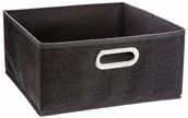 Pudła i pojemniki do przechowywania - 5five Simple Smart Pojemnik tekstylny do przechowywania pudełko na ubrania 31 x 15 cm kolor czarny B0798TSGXX - miniaturka - grafika 1