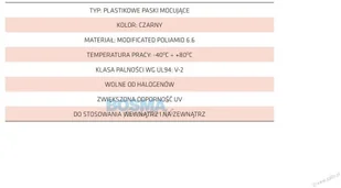 Bosma BOSMA 4193 OPASKI ZACISKOWE 2,5x160mm CZARNY 100 szt) 4193 - Pozostałe wyposażenie warsztatu - miniaturka - grafika 4