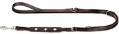 Smycze dla psów - Hunter Swiss regulowana smycz dla psa, skóra, brązowy/czarny - miniaturka - grafika 1