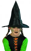 Dodatki do strojów karnawałowych - Smiffys Kapelusz czarownicy dziecięcy z materiału błyszczący 23122 - miniaturka - grafika 1