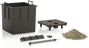 Lechuza Donica CUBICO Premium 50/50/95 espresso metalik CUBICO PREMIUM 50 ES - Donice - miniaturka - grafika 3