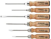 Inne - Wiha uchwyt z drewna bukowego o wymiarach okrągły ostrze i pomoc na klucze, 6-częściowy komplet wkrętaków/Phillips (162hk6so) 162HK6SO - miniaturka - grafika 1