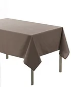 Obrusy i serwetki - Douceur d'Intérieur douceur D l'intérieur  1720409, obrus na stół prostokątny, 140x200 cm, Essentiel, poliester kolorów uni, brązowy 1720409 - miniaturka - grafika 1