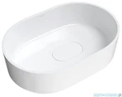 Umywalki - Omnires Cadence umywalka nablatowa 62x42 cm biały połysk CADENCE620BP | - miniaturka - grafika 1