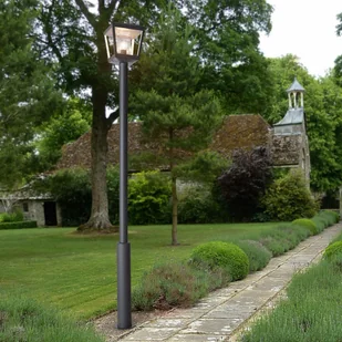 Lampenwelt com Latarnia ogrodowa Dunia, przezroczysty klosz - Lampy ogrodowe - miniaturka - grafika 2