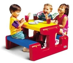 Little Tikes Stolik Junior Picnic Table - Primary - Place zabaw - miniaturka - grafika 6