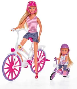 Simba Lalka Steffi Przejażdżka na rowerze - Lalki dla dziewczynek - miniaturka - grafika 3
