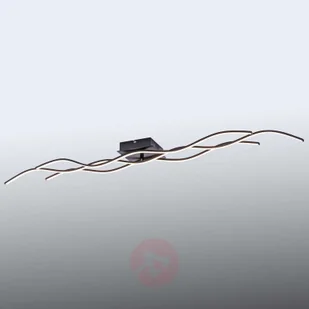 Leuchten Direkt Lampa sufitowa LED Wave czarna 137,5 cm - Lampy sufitowe - miniaturka - grafika 3