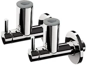 Zawory i kraniki - Sanitop-Wingenroth Designerski zawór kątowy z rozetą wsuwaną | ekskluzywny | 1/2 cala | chromowany mosiądz | zestaw 2-częściowy 22512 0 - miniaturka - grafika 1