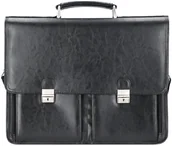 Torby na laptopy - ALASSIO Veneto Torba biznesowa skórzana 42 cm przegroda na laptopa schwarz 47117 - miniaturka - grafika 1