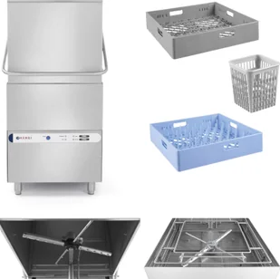 Hendi Zmywarka kapturowa 50x50 cm z dozownikiem płynu myjącego 400 V 233061 - Zmywarki gastronomiczne Hendi Zmywarka kapturowa 50x50 cm z dozownikiem płynu myjącego 400 V 233061 - Zmywarki gastronomiczne - miniaturka - grafika 2