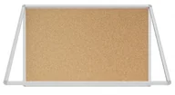 Gabloty - Allboards Gablota ogłoszeniowa informacyjna 90x60cm korkowa w aluminiowej ramie SC96C+PIN50 - miniaturka - grafika 1