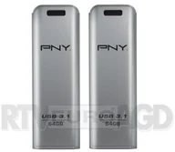 Pendrive - PNY 2 x Elite Steel 64GB (ZES1228114) - miniaturka - grafika 1