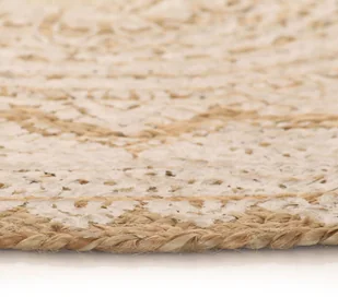 vidaXL Dywan pleciony z juty z nadrukiem, 90 cm, okrągły 245339 - Dywaniki łazienkowe - miniaturka - grafika 10