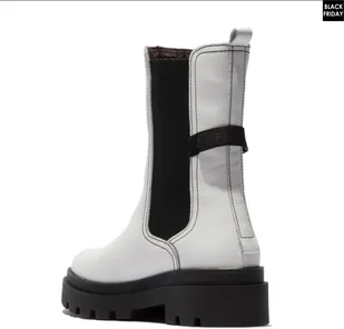 Fly London Botki JUDY 819 White Nappa P144819001 P144819001 - Botki damskie - miniaturka - grafika 3