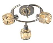 Lampy sufitowe - Reality Crownie Spirala 3 pł. chrom kryształ 830933-06 - miniaturka - grafika 1