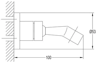 Omnires Uchwyt prysznicowy chrom Darling 8859O - Akcesoria łazienkowe - miniaturka - grafika 3