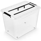 Pudła i pojemniki do przechowywania - inny Pojemnik z pokrywą i rączką 80 l 1744 1744 simple 80L - miniaturka - grafika 1