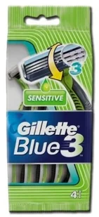 Gillette Blue 3 Sensitive Jednorazowe maszynki do golenia 4szt - Kosmetyki do golenia - miniaturka - grafika 3