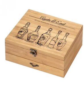 Murrano Akcesoria do wina dedykacja zestaw dla pary na 10 rocznicę ZDW4-031 - Gadżety dla niej i dla niego - miniaturka - grafika 2