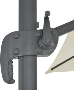 vidaXL Parasol ogrodowy z przenośną podstawą, piaskowy - Parasole ogrodowe - miniaturka - grafika 8