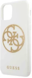 Guess Circle Glitter 4G Etui iPhone 11 Pro biały 10_15924 - Etui i futerały do telefonów - miniaturka - grafika 4