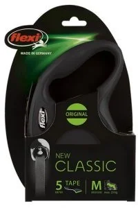 Flexi New Classic Smycz taśma M 5m czarna [FL-2220] MS_14849 - Smycze dla psów - miniaturka - grafika 3