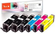 Tusze zamienniki - Peach Tusz Canon PGI-550XL/CLI-551XL MultiPack Plus 2x22 4x11 ml CMYK 318165) - miniaturka - grafika 1
