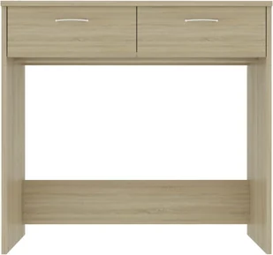vidaXL vidaXL Biurko, kolor dąb sonoma, 80x40x75 cm, płyta wiórowa - Biurka - miniaturka - grafika 4